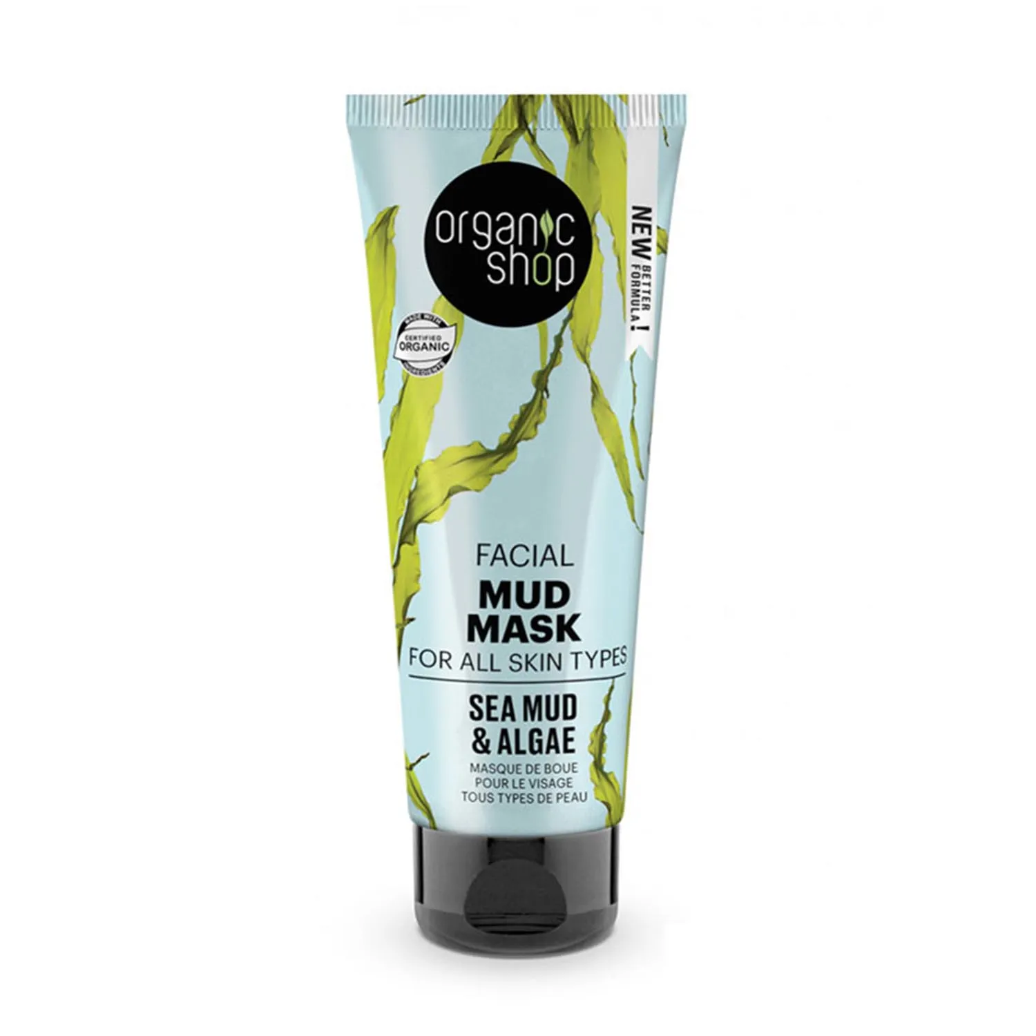 Organic Shop Sea Mud Mascarilla Facial Todo Tipo De Pieles 75ml