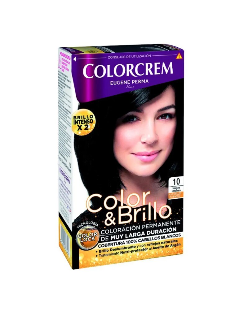 EUGENE PERMA TINTE PELO COLORCREM 10 NEGRO INTENSO