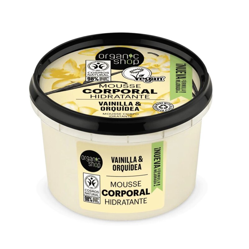 Organic Shop Vanilla Bourbon Mousse Corporal Hidratante 250ml