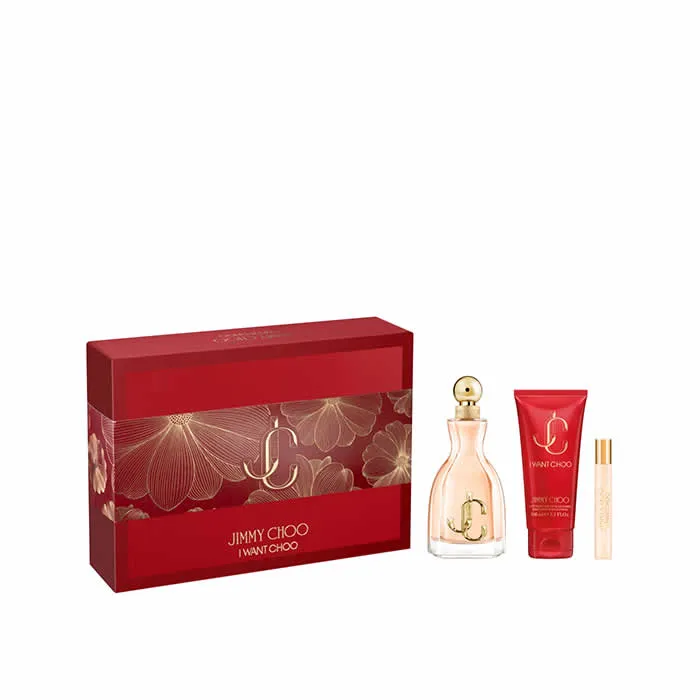 Jimmy Choo I Want Choo Eau De Parfum Spray 100ml Set 3 Parti