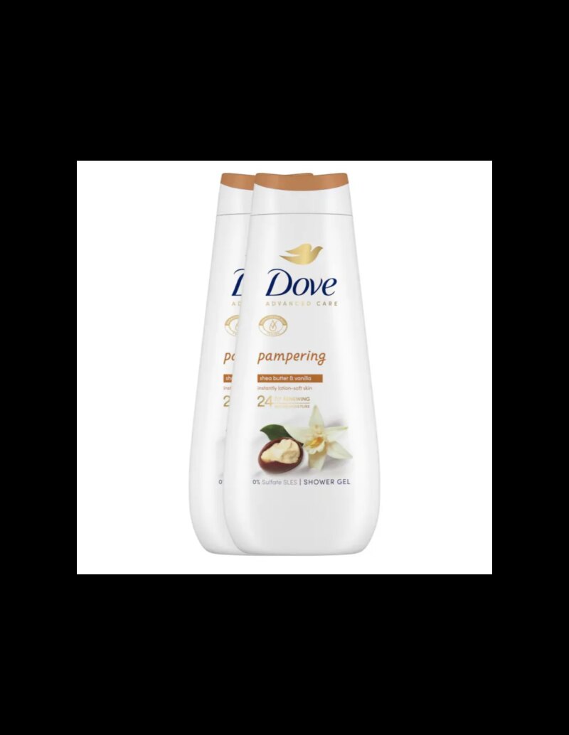 DOVE GEL 400ML KARITE DUPLO