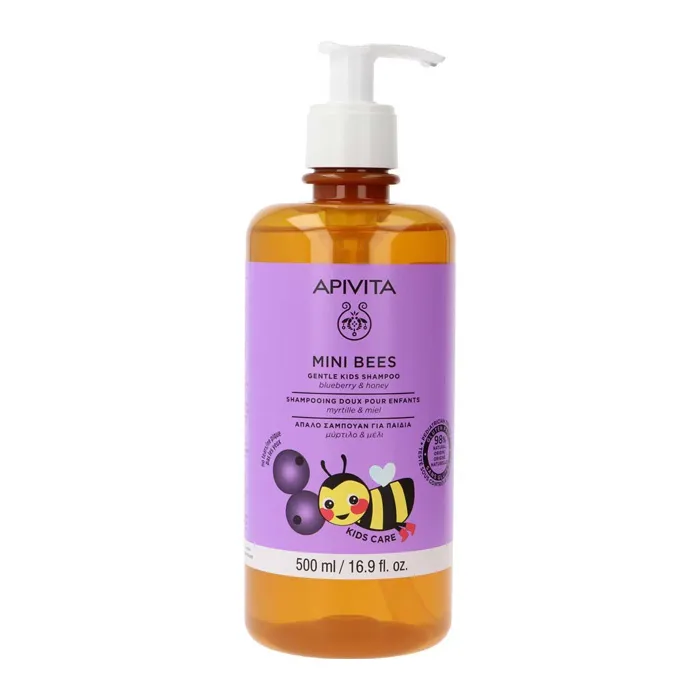 Apivita Mini Bees Shampoo Per Bambini al Mirtillo e Miele 500ML