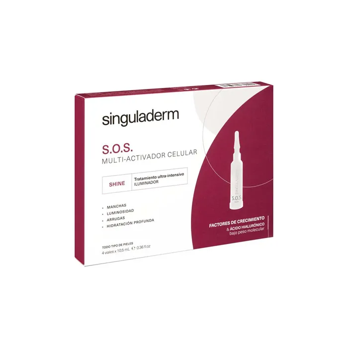 Singuladerm S.O.S. Trattamento Illuminante Cellulare Multi-Attivante 4x10,5ml