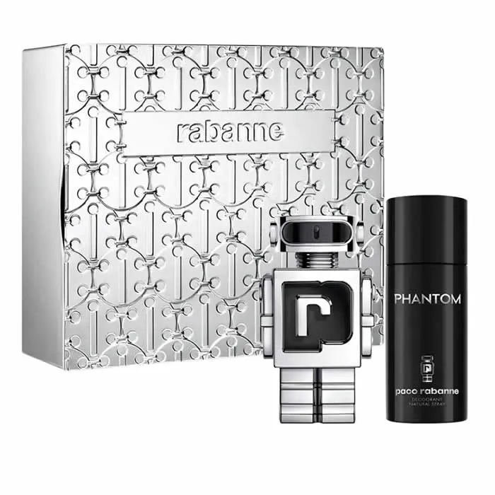 Paco Rabanne Phantom Eau De Toilette Spray 100ml Set 2 Parti