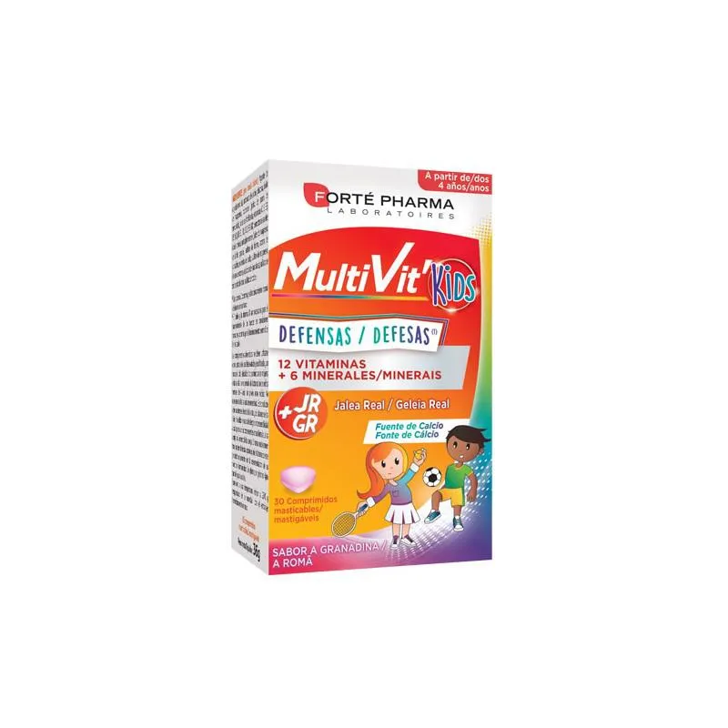 Forté Pharma Energy Multivit Junior 30 Comprimidos Masticables