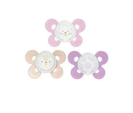 Chicco Silicone Soother Physio Comfort Girl 6-16 M 2u Silicone Soother Physio Comfort Girl 6-16 M 2u