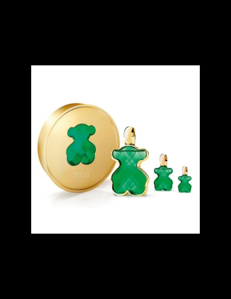 TOUS LOVEME THE EMERALD ELIXIR PARFUM ESTUCHE 3 PIEZAS