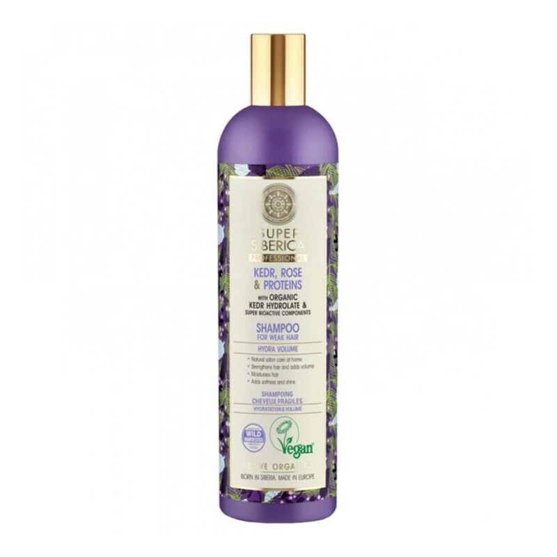 NATURA SIBERICA PINO ROSA Y PROTEINAS CHAMPU PROFESIONAL CABELLO DEBIL 400ML