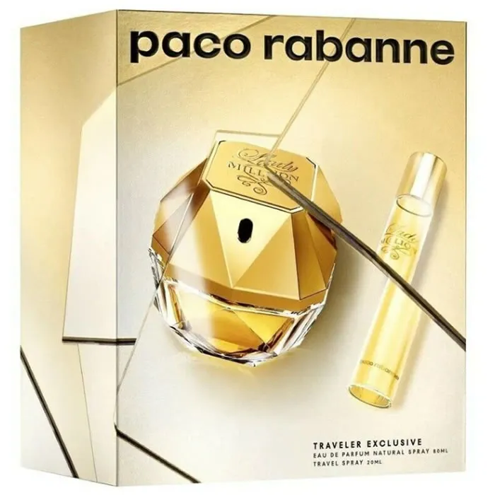 Paco Rabanne Lady Million Eau De Parfum Spray 80ml Set 2 Parti