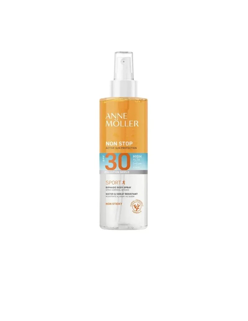 ANNE MÖLLER ANNE MOLLER NON STOP SPORT BIPHASIC BODY SPRAY SPF30 150ML@