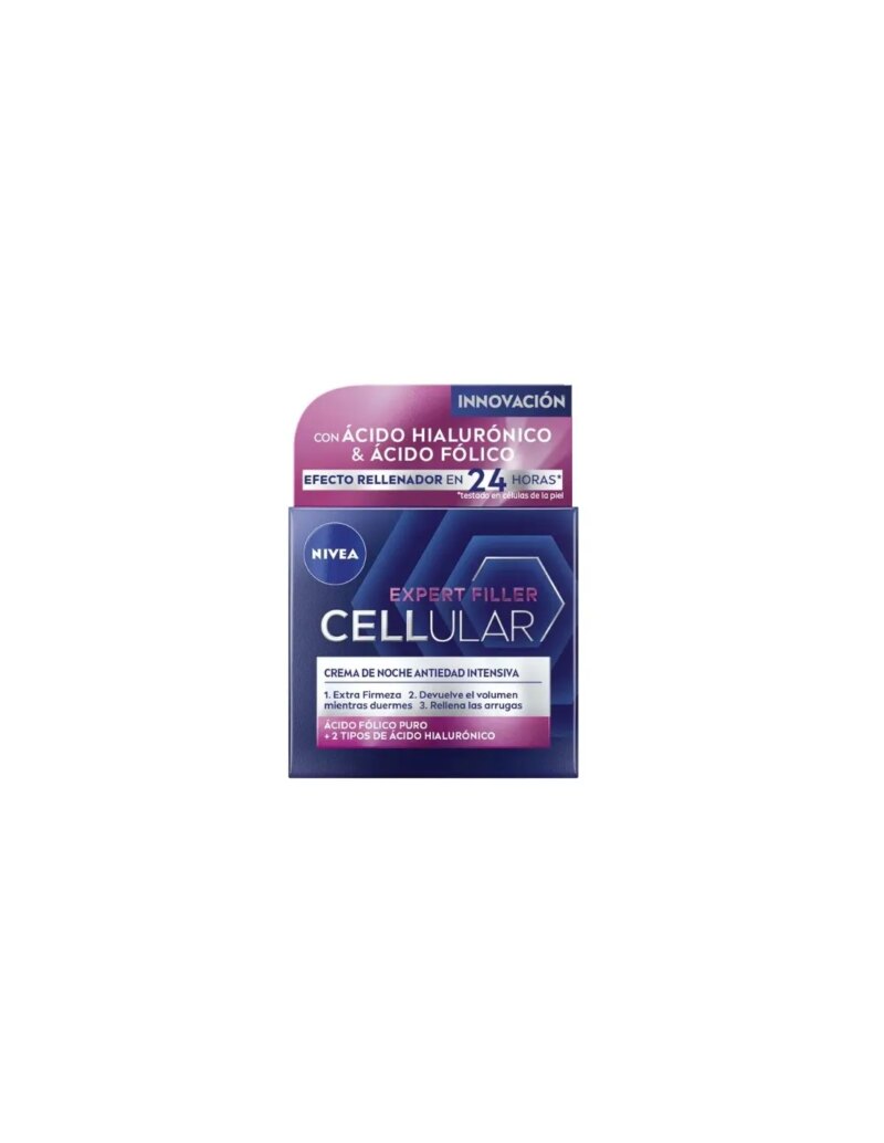 NIVEA CELLULAR FILLER HIALURÓNICO Y FÓLICO CREMA NOCHE 50ML