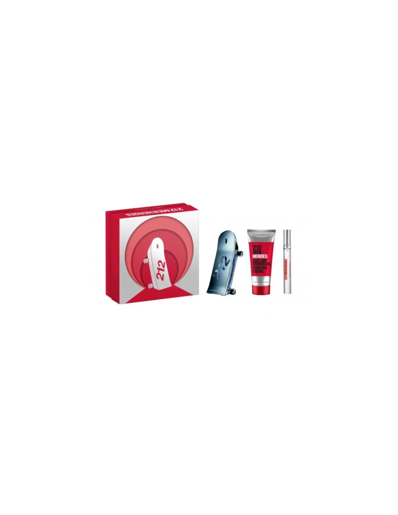 CAROLINA HERRERA SET 212 HEROES MEN EDT 90ML EDT 10ML@