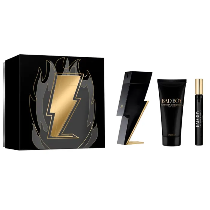 Carolina Herrera Bad Boy Eau de Toilette Spray 100ml Set 3 Parti