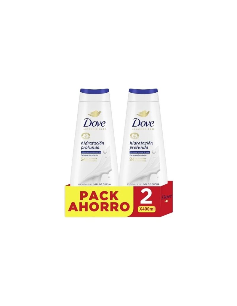 DOVE GEL 400ML HIDRATANTE DUPLO