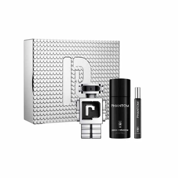 Paco Rabanne Phantom Eau De Toilette Spray 100ml Set 3 Parti
