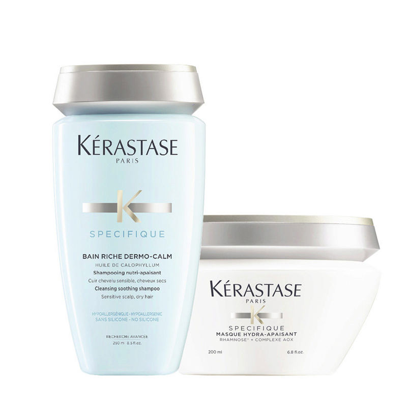 KERASTASE Kit Specifique Bain Riche Dermo Calm 250ml + Masque Hydra-Apaisant 200ml
