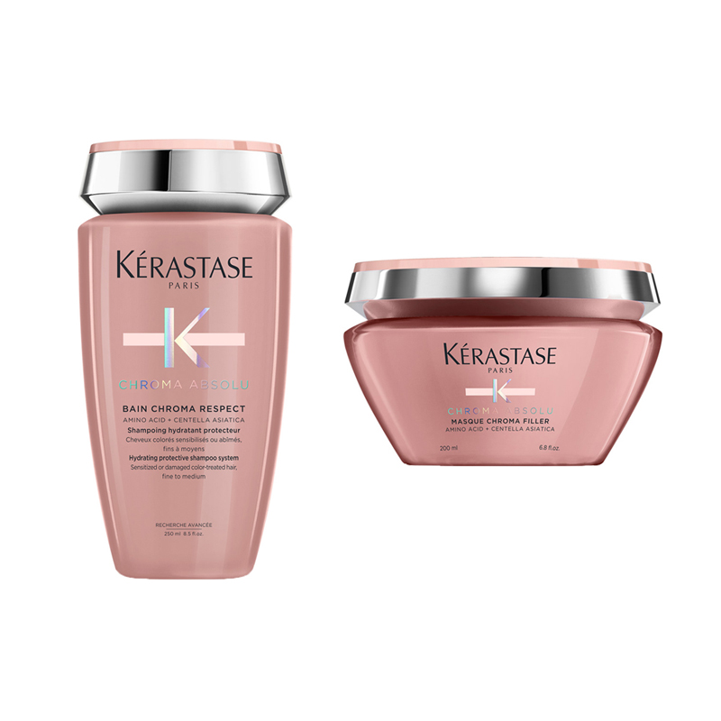 KERASTASE Kit Chroma Absolu Bain Chroma Respect 250ml + Masque 200ml