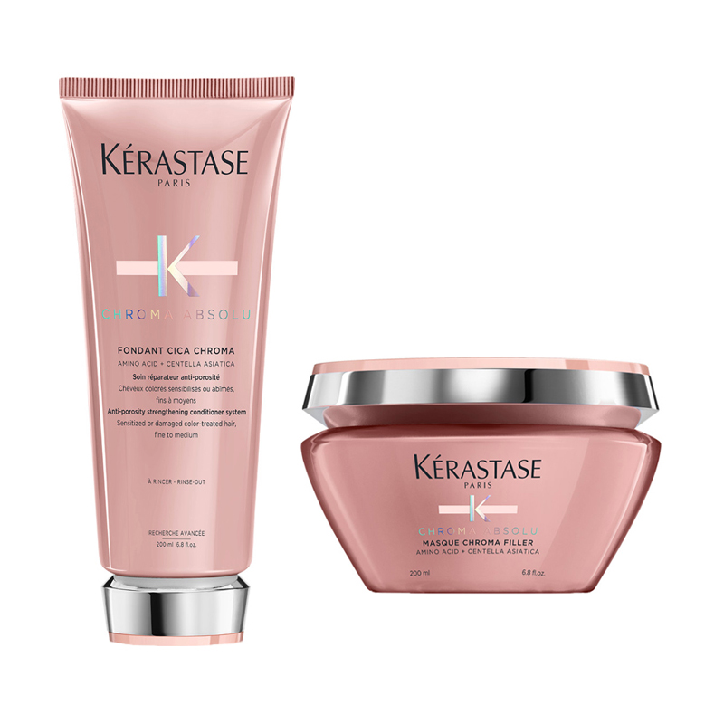 KERASTASE Kit Chroma Absolu Masque Chroma Filler 200ml + Fondant 200ml