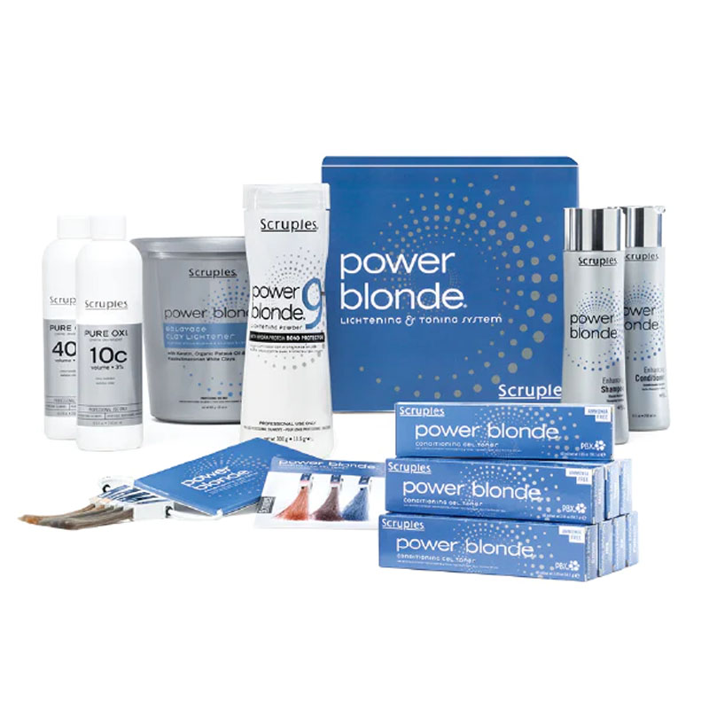 SCRUPLES Power Blonde Lightening & Toning System Set