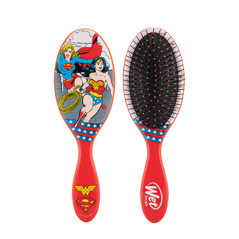 WET BRUSH DC Original Detangler Justice League Wonderwoman And Supergirl