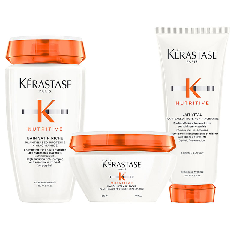 KERASTASE Kit Nutritive Riche Shampoo 250ml + Mask 200ml + Conditioner 200ml