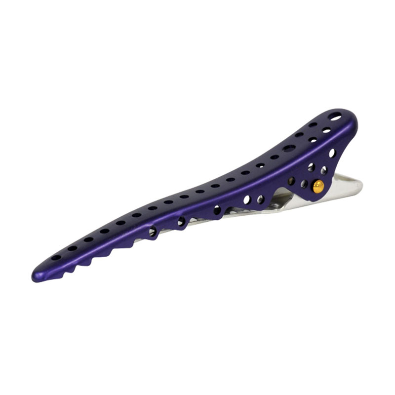 Y.S. PARK Shark Clip Becchi Viola Metallizzato 8 Pezzi