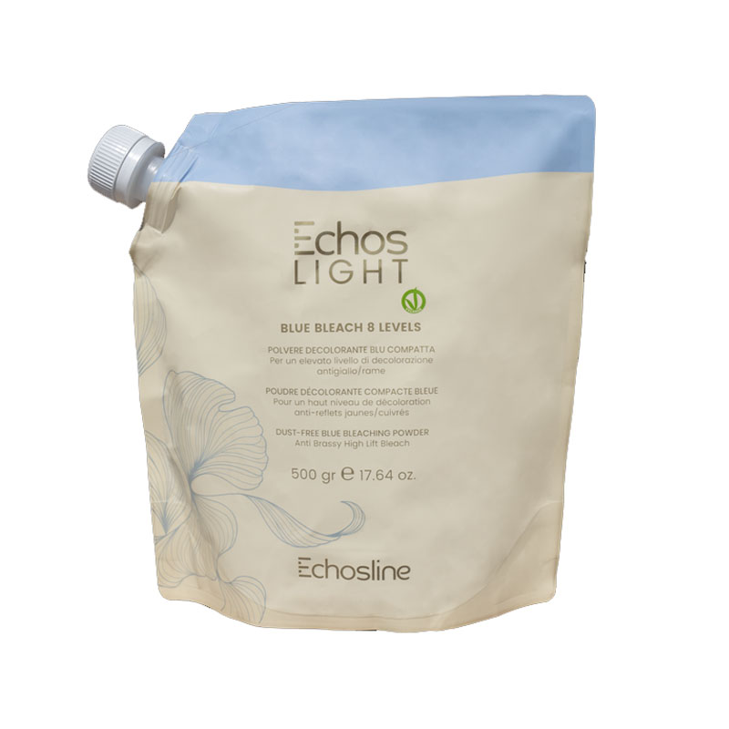 ECHOSLINE Echoslight Blue Bleach 8 Levels Polvere Decolorante Blu Compatta 500ml