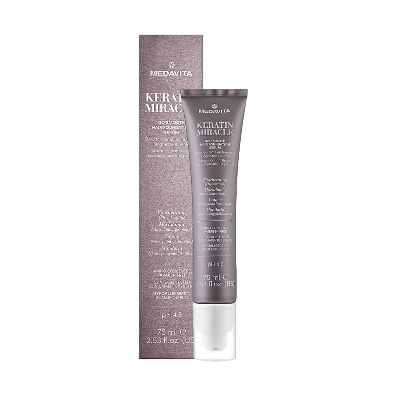 MEDAVITA Keratin Miracle Go Smooth Hair Foundation Serum 75ml