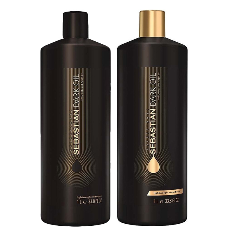 SEBASTIAN Kit Dark Oil Shampoo 1000ml + Conditioner 1000ml