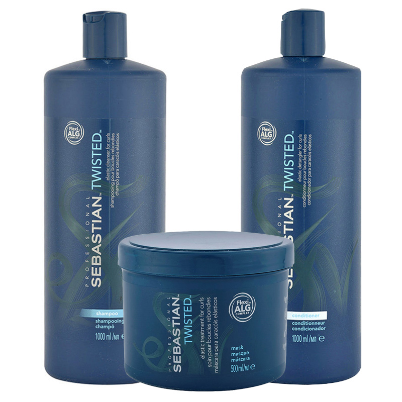 SEBASTIAN Kit Twisted Curl Shampoo 1000ml + Mask 500ml + Conditioner 1000ml