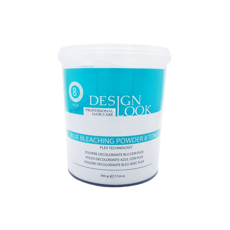 DESIGN LOOK Polvere Decolorante Blu 8 Toni Con Plex 500gr