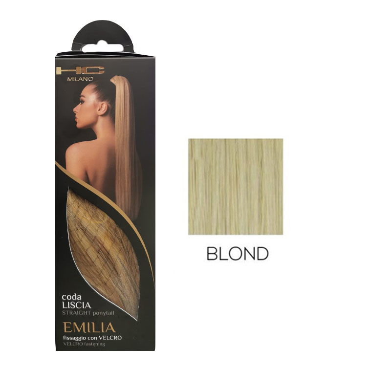 HC MILANO Coda Liscia Emilia Fissaggio Con Velcro Colore BLOND