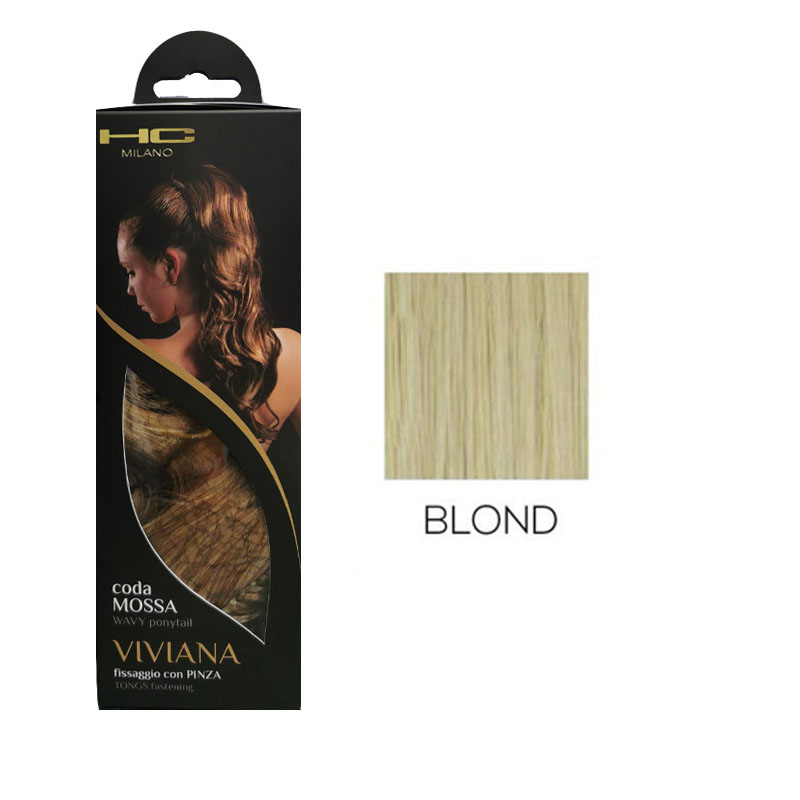 HC MILANO Coda Mossa Viviana Fissaggio Con Pinza Colore BLOND