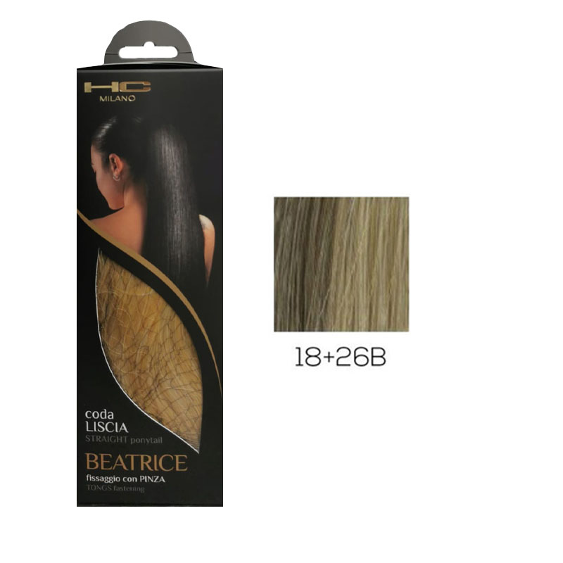 HC MILANO Coda Liscia Beatrice Fissaggio Con Pinza Colore 18+26B