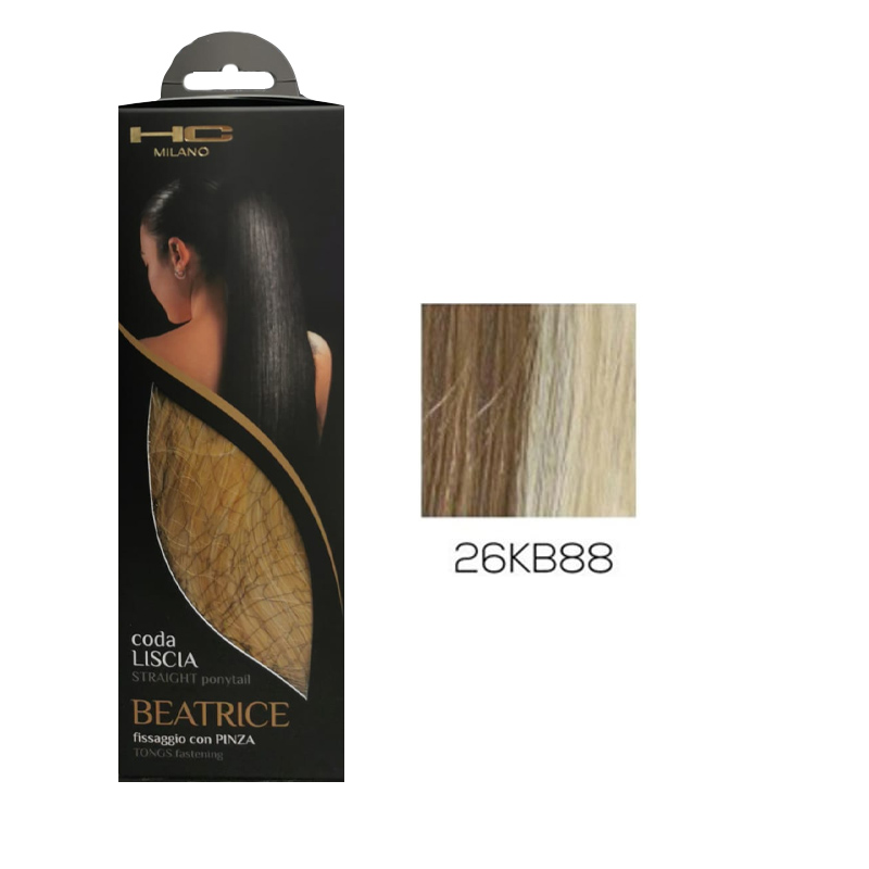 HC MILANO Coda Liscia Beatrice Fissaggio Con Pinza Colore 26kb88