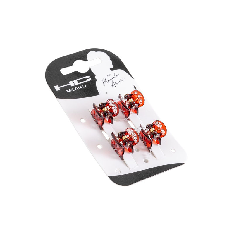 HC MILANO Pinzetta Micro tartarugata Con Strass MPP 4pz