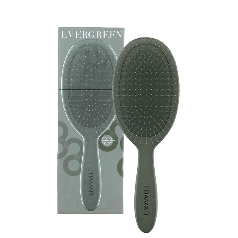 FRAMAR Detangle Brush Sage Neutral Evergreen