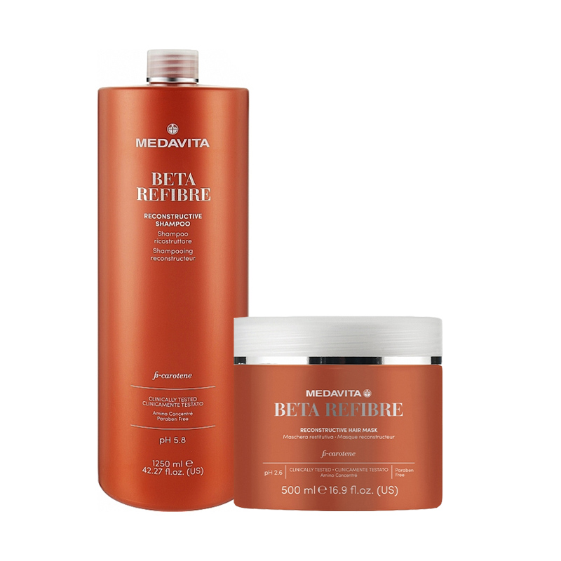 MEDAVITA Kit Beta Refibre Shampoo 1250ml + Mask 500ml