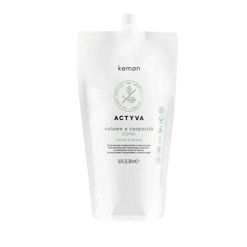 KEMON Actyva Volume E Corposità Refill Pouch Bag Conditioner 500ml