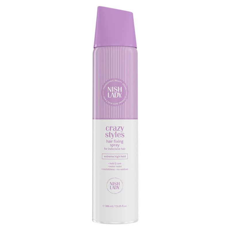 NISHLADY Crazy Styles Hair Fixing Spray 386ml