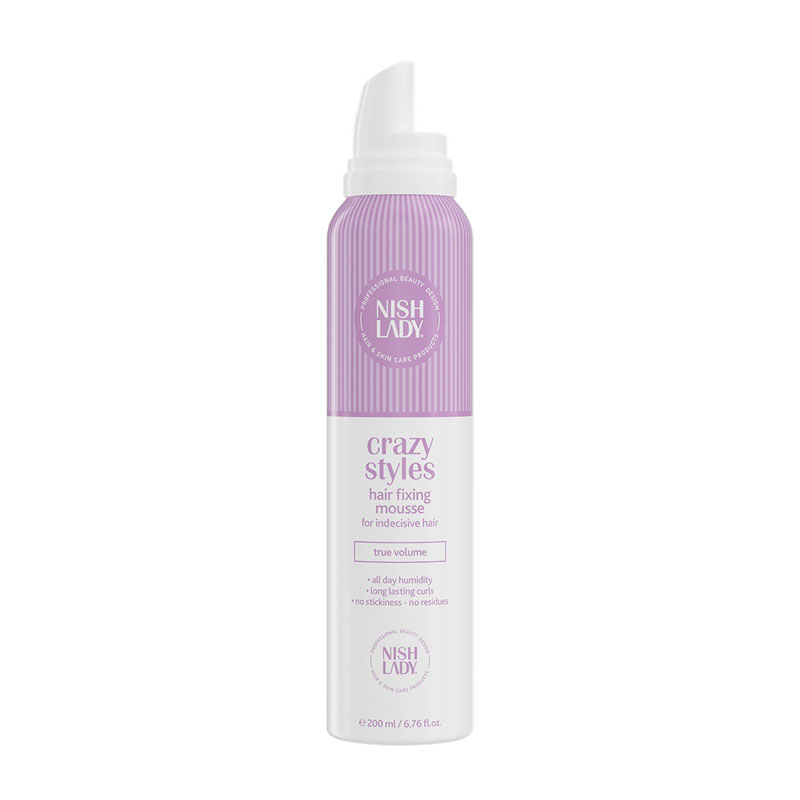 NISHLADY Crazy Styles Hair Fixing Mousse 200ml
