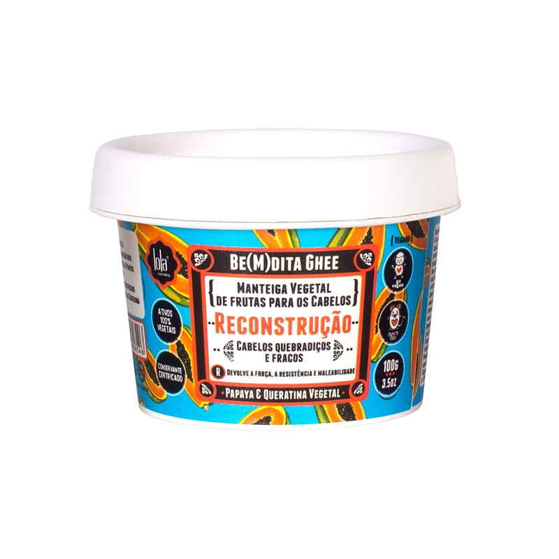 LOLA Be(M)Dita Ghee Reconstructive Hair Mask Papaya & Queratina Vegetal 100ml