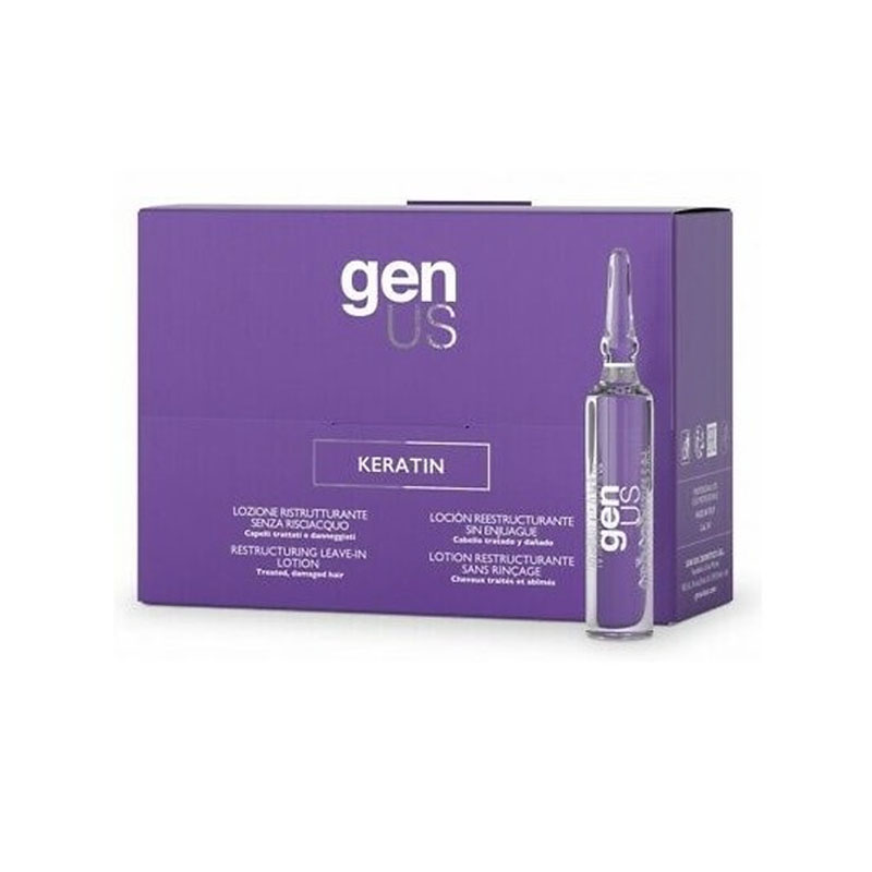 GENUS keratin Lozione Ristrutturante Senza Risciacquo Fiale 12x10ml