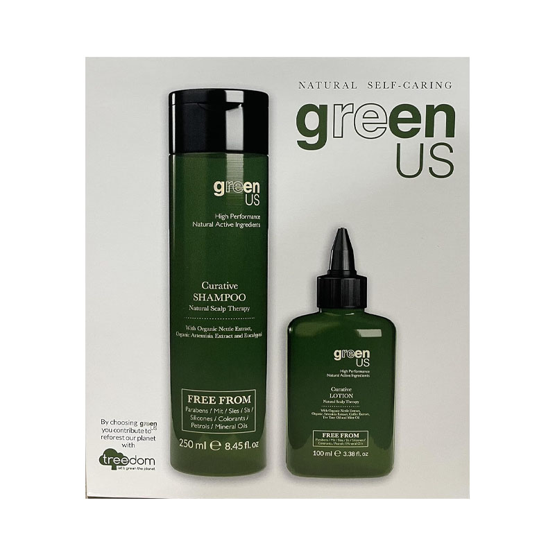 GENUS Set GreenUs Curative Shampoo 250ml + Lotion 100ml