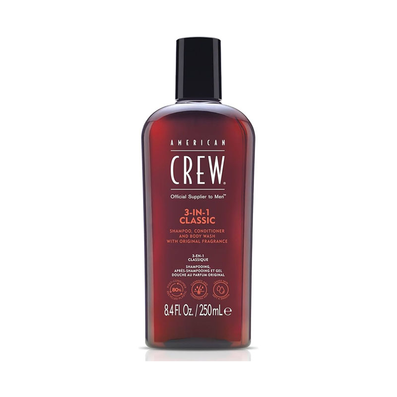 AMERICAN CREW 3 In 1 Classic Shampoo - Conditioner - Body Wash 250ml