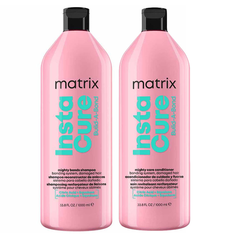 MATRIX TOTAL RESULTS Kit Insta Cure Build A Bond Shampoo 1000ml + Conditioner 1000ml
