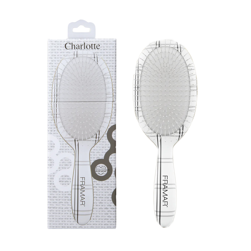 FRAMAR Detangle Brush Plaid Hair Day Charlotte