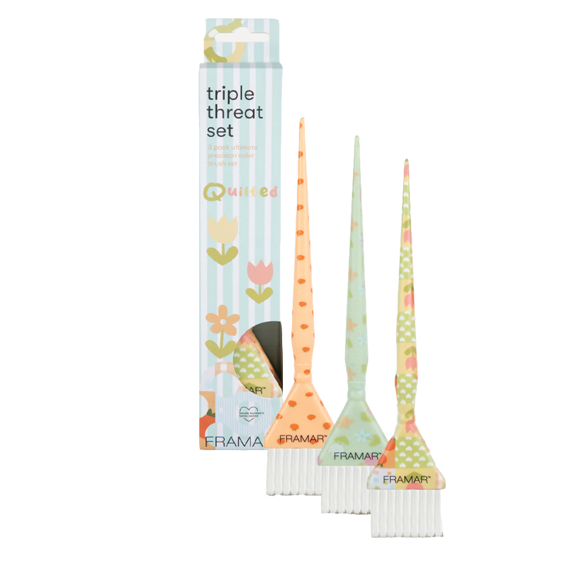 FRAMAR Color Brush Quilted Triple Set 3pz