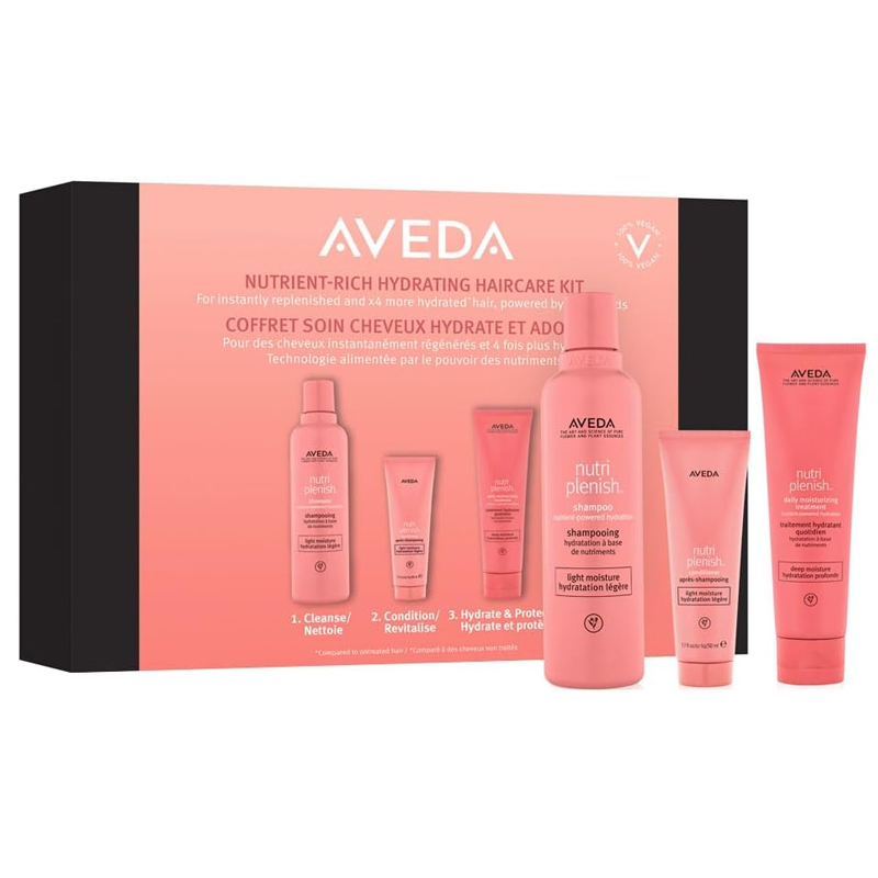 AVEDA Set Nutriplenish Rich Hydrating Shampoo 250ml + Condtioner 50ml + Treatment 150ml