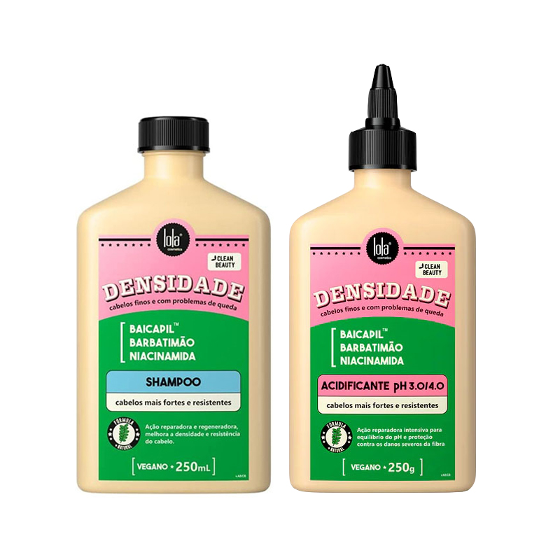 LOLA Kit Densidade Shampoo 250ml + Acidificante 250ml